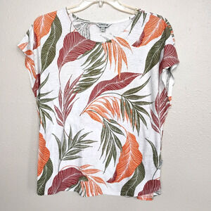 Orvis T-Shirt Linen Blend Top ~ Plus Size XXL